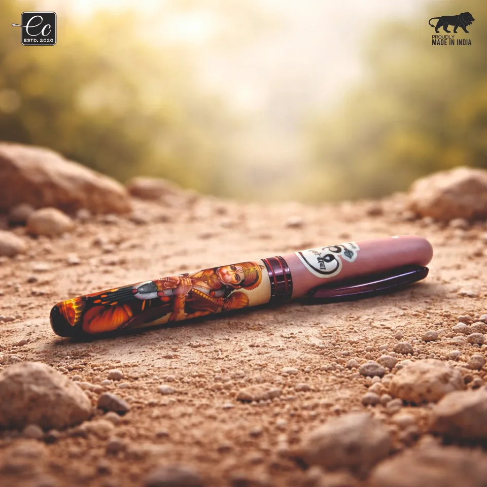 Premium Hanuman-Themed Designer Pen – Spiritual Elegance Meets Modern Craftsmanship